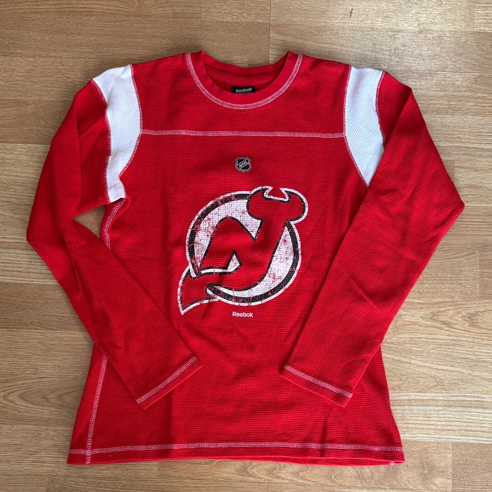 Reebok Red and White Women's Jersey